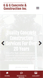 Mobile Screenshot of gandgconcrete.com